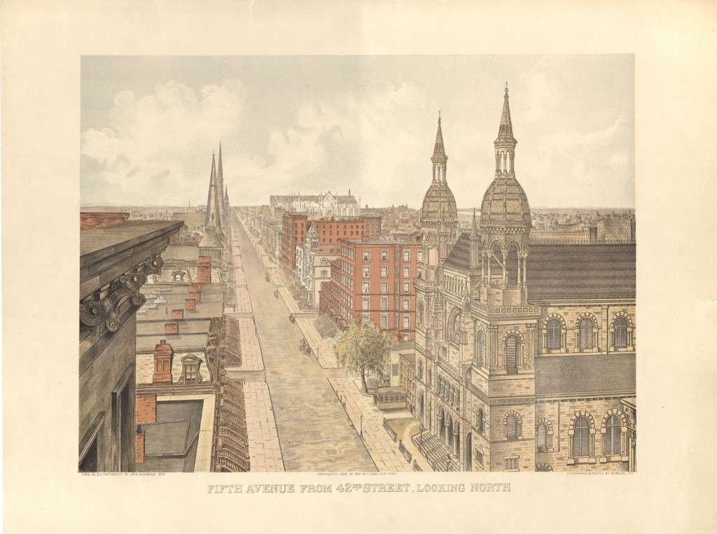 Fifth Avenue from 42nd Street, looking north