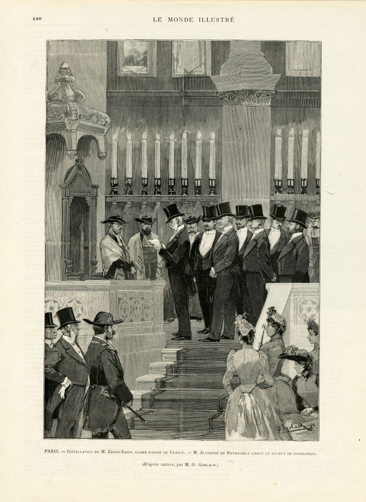 Installation of Zadoc Kahn, illustration