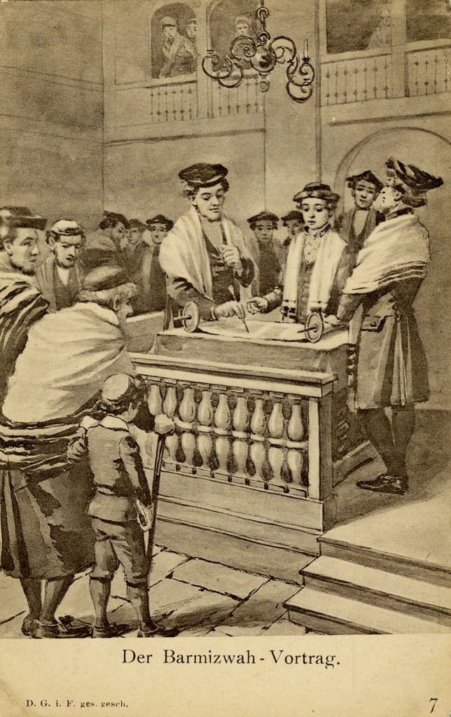 Bar mitzvah, painted by Hermann Junker